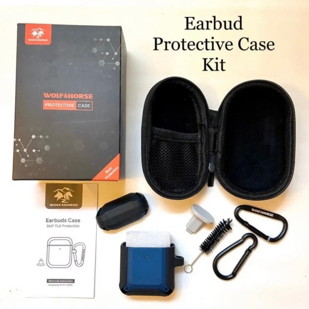 360 degree Earbud Case Airpods Kit Protection Charging Shock Resistance Set